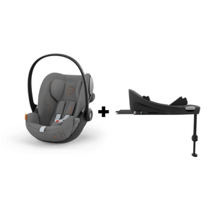 CYBEX Cloud G + Base G com cadeira auto i-Size, posição totalmente horizontal, rotação de 180°, Base G ISOFIX e proteção linear contra impactos laterais para bebés dos 40 aos 87 cm.
