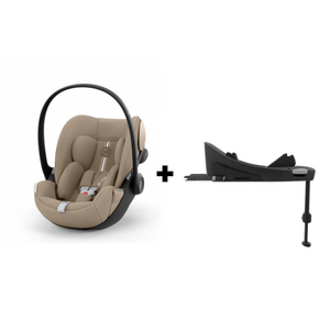 CYBEX Cloud G Plus + Base G com cadeira auto i-Size, posição totalmente horizontal, rotação de 180°, Base G ISOFIX, tecido de malha altamente respirável e proteção linear contra impactos laterais para bebés dos 40 aos 87 cm.