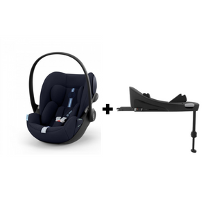 CYBEX Cloud G Plus + Base G com cadeira auto i-Size, posição totalmente horizontal, rotação de 180°, Base G ISOFIX, tecido de malha altamente respirável e proteção linear contra impactos laterais para bebés dos 40 aos 87 cm.