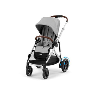 CYBEX e-GAZELLE S SILVER, carrinho elétrico premium para uma ou duas crianças com assistência elétrica em subidas, modo de embalo automático, mais de 20 configurações, sistema modular e compatibilidade com cadeiras auto CYBEX desde o nascimento até aos 22 kg por criança.