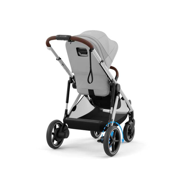 CYBEX e-GAZELLE S SILVER, carrinho elétrico premium para uma ou duas crianças com assistência elétrica em subidas, modo de embalo automático, mais de 20 configurações, sistema modular e compatibilidade com cadeiras auto CYBEX desde o nascimento até aos 22 kg por criança.