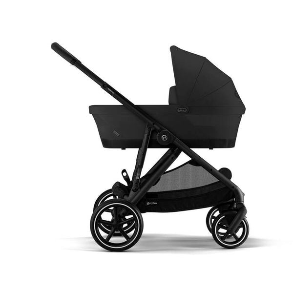 CYBEX GAZELLE S BLACK, carrinho de bebé para uma ou duas crianças, com mais de 20 configurações, arnês One-Pull, fecho compacto, grande capacidade de arrumação e compatibilidade com cadeiras auto CYBEX, BeSafe e Maxi-Cosi.