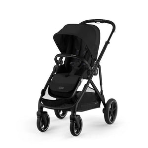 CYBEX GAZELLE S BLACK, carrinho de bebé para uma ou duas crianças, com mais de 20 configurações, arnês One-Pull, fecho compacto, grande capacidade de arrumação e compatibilidade com cadeiras auto CYBEX, BeSafe e Maxi-Cosi.