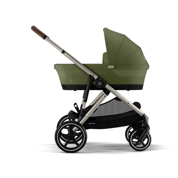 CYBEX GAZELLE S TAUPE, carrinho modular para uma ou duas crianças com mais de 20 configurações, arnês One-Pull, fecho compacto, capacidade de carga até 23 kg e compatibilidade com alcofas, cadeiras auto e acessórios Gazelle S. Moss Green