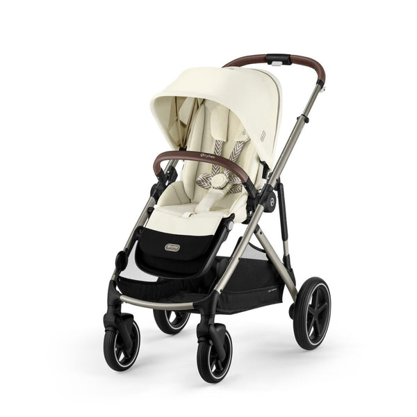 CYBEX GAZELLE S TAUPE, carrinho modular para uma ou duas crianças com mais de 20 configurações, arnês One-Pull, fecho compacto, capacidade de carga até 23 kg e compatibilidade com alcofas, cadeiras auto e acessórios Gazelle S. Seashell Beige