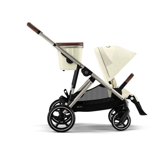 CYBEX GAZELLE S TAUPE, carrinho modular para uma ou duas crianças com mais de 20 configurações, arnês One-Pull, fecho compacto, capacidade de carga até 23 kg e compatibilidade com alcofas, cadeiras auto e acessórios Gazelle S. Seashell Beige