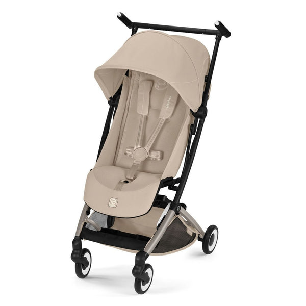Carrinho compacto CYBEX Libelle de 6 kg com fecho ultracompacto para ALMOND BEIGE