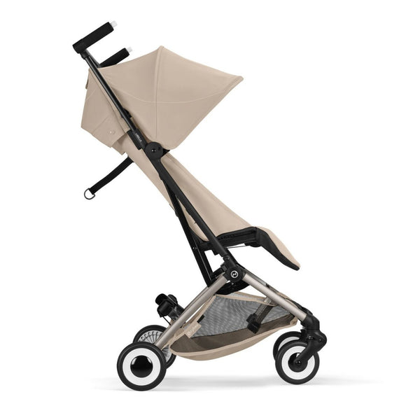 Carrinho compacto CYBEX Libelle de 6 kg com fecho ultracompacto para ALMOND BEIGE