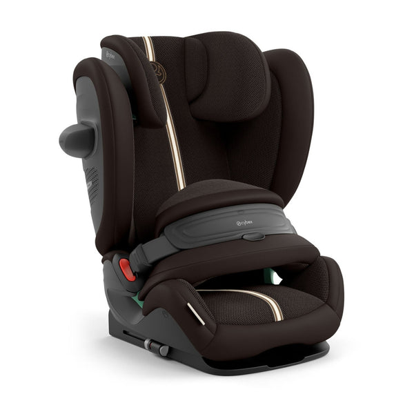 Cadeira auto CYBEX Pallas G3 Plus 2 em 1 com almofada de segurança, encosto de cabeça reclinável, sistema L.S.P. Plus, ventilação completa e utilização dos 76 aos 150 cm. Chocolate Brown