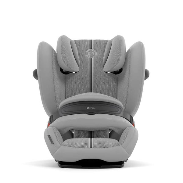 Cadeira auto CYBEX Pallas G3 Plus 2 em 1 com almofada de segurança, encosto de cabeça reclinável, sistema L.S.P. Plus, ventilação completa e utilização dos 76 aos 150 cm. Stone Grey