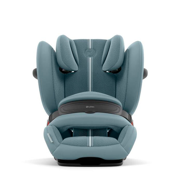 Cadeira auto CYBEX Pallas G3 Plus 2 em 1 com almofada de segurança, encosto de cabeça reclinável, sistema L.S.P. Plus, ventilação completa e utilização dos 76 aos 150 cm. Stormy Blue