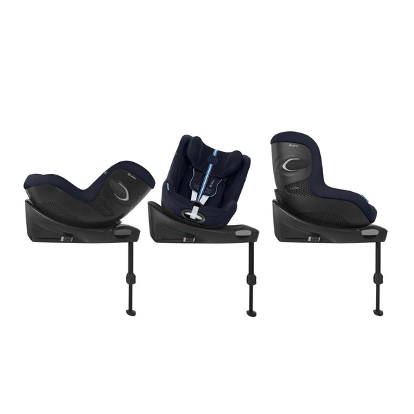 Cadeira auto CYBEX Sirona Gi Plus i-Size com rotação de 360°, tecido Plus respirável, proteção lateral L.S.P., reclinação em 5 posições e utilização desde o nascimento até aos 105 cm. Ocean Blue