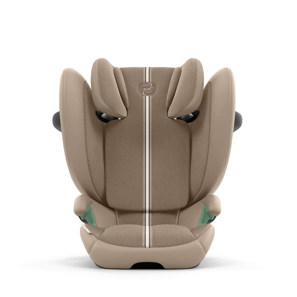 Cadeira auto CYBEX Solution G2 i-Fix Plus dobrável e leve, com encosto de cabeça reclinável, proteção lateral L.S.P. Plus e tecido em malha respirável. Almond Beige