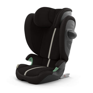 Cadeira auto CYBEX Solution G2 i-Fix Plus dobrável e leve, com encosto de cabeça reclinável, proteção lateral L.S.P. Plus e tecido em malha respirável. Moon Black