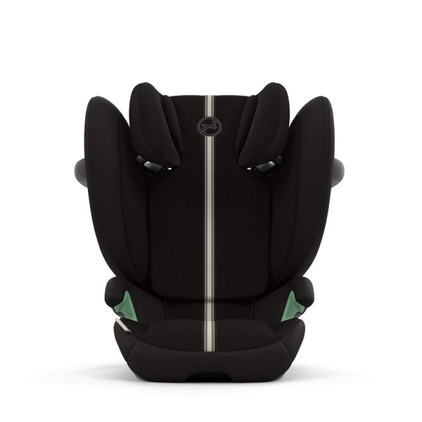 Cadeira auto CYBEX Solution G2 i-Fix Plus dobrável e leve, com encosto de cabeça reclinável, proteção lateral L.S.P. Plus e tecido em malha respirável. Moon Black