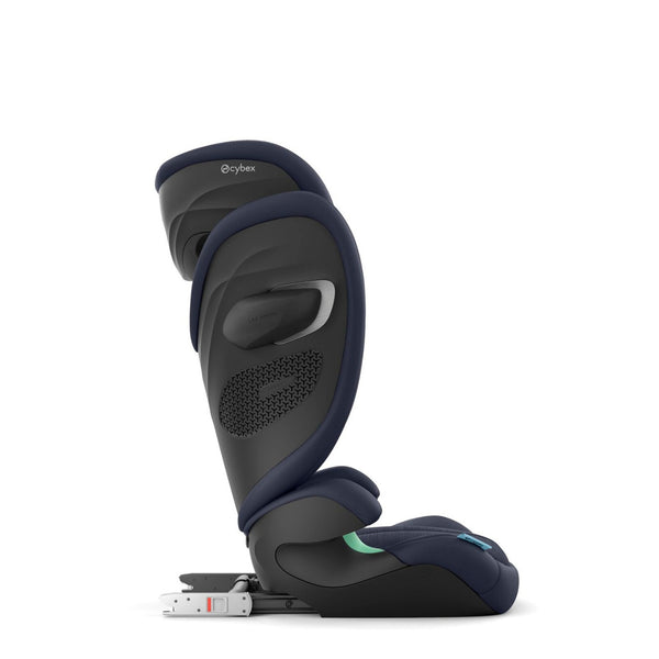 Cadeira auto CYBEX Solution G2 i-Fix Plus dobrável e leve, com encosto de cabeça reclinável, proteção lateral L.S.P. Plus e tecido em malha respirável. Ocean Blue