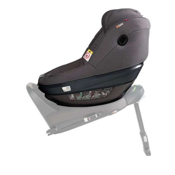 Cadeira auto BeSafe Beyond² 360 dos 61 aos 125 cm com rotação 360°, proteção SIP+, Universal Level Technology e espaço para pernas ajustável. Dark Grey Melange