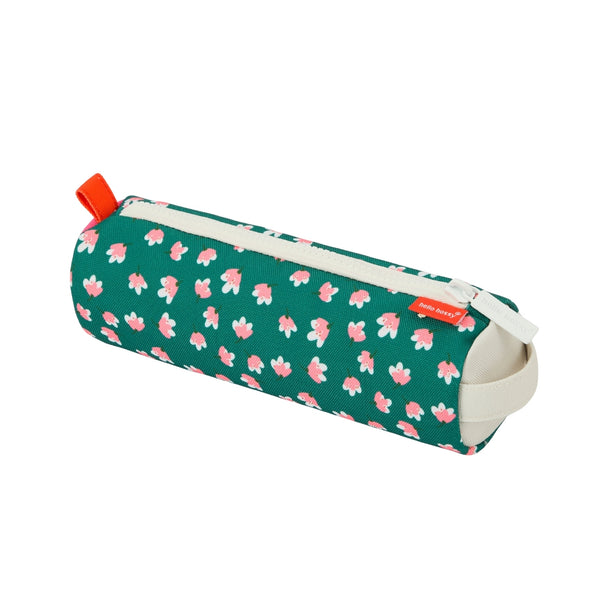 Estojo Individual Hello Hossy em poliéster reciclado, impermeável, com compartimento único espaçoso, fecho resistente e design moderno para material escolar cor garden joy