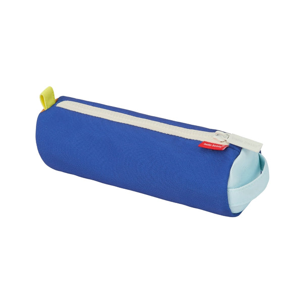 Estojo Individual Hello Hossy em poliéster reciclado, impermeável, com compartimento único espaçoso, fecho resistente e design moderno para material escolar cor mini blue canyon