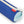 Estojo Individual Hello Hossy em poliéster reciclado, impermeável, com compartimento único espaçoso, fecho resistente e design moderno para material escolar cor mini blue canyon