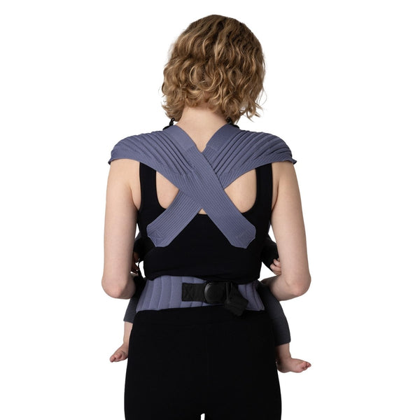 Marsúpio Flybaby ergonómico em tecido 3D Knit respirável, ultraleve, ajustável e adequado desde o nascimento até aos 15 kg cor haze