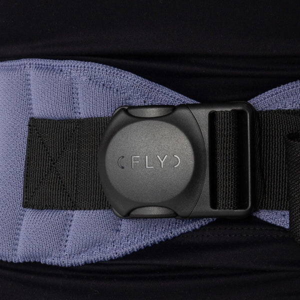 Marsúpio Flybaby ergonómico em tecido 3D Knit respirável, ultraleve, ajustável e adequado desde o nascimento até aos 15 kg cor haze
