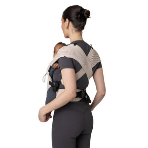 Marsúpio Flybaby ergonómico em tecido 3D Knit respirável, ultraleve, ajustável e adequado desde o nascimento até aos 15 kg cor nude