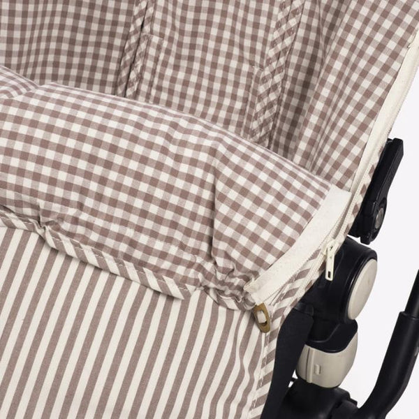 FOOTMUFF DE MEIA ESTAÇÃO PRALINÉ VICHY/STRIPS