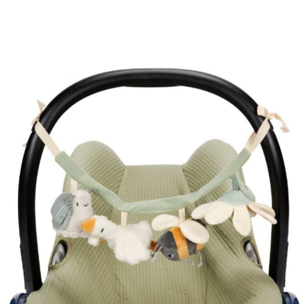 Grinalda para bebé para colocar na cadeirinha, com formato leve e compacto para acompanhar os passeios e entreter o bebé. Little Goose