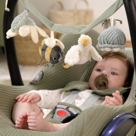 Grinalda para bebé para colocar na cadeirinha, com formato leve e compacto para acompanhar os passeios e entreter o bebé. Little Goose