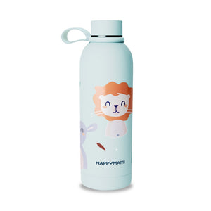 Garrafa térmica 500 ml em aço inoxidável com parede dupla térmica e pega ergonómica, ideal para transportar água, leite ou outras bebidas mantendo a temperatura por mais tempo menta