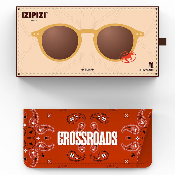 óculos de sol para criança da izipizi modelo #d na cor golden canyon