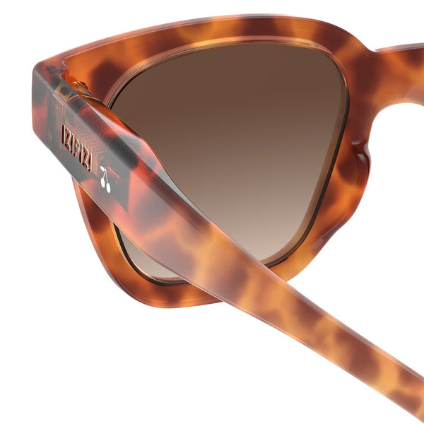 Óculos de sol para criança da izipizi modelo #Road Boinpoint na cor glossy havane