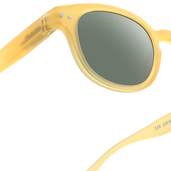óculos de sol para criança modelo #C da izipizi na cor yellow honey - amarelo