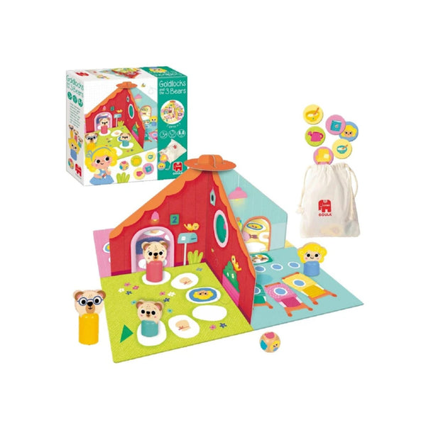 Jogo clássico dos caracóis dourados e dos 3 ursos da Goula