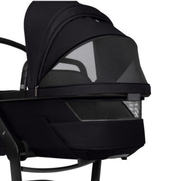 JOOLZ DAY 5, carrinho de bebé premium com alcofa, assento ergonómico reversível, colchão Tencel™ Lyocell, suspensão nas quatro rodas, rodas antifuros e compatibilidade com cadeiras auto BeSafe, Maxi-Cosi, CYBEX e BRITAX RÖMER. Space Black