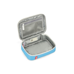 Lancheira Pequena Hello Hossy com interior isotérmico, tecido impermeável, pega de transporte, capacidade de 1,7 litros e fabrico em poliéster reciclado, ideal para creche e escola. Sky Pop