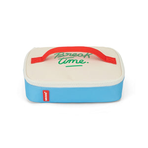 Lancheira Pequena Hello Hossy com interior isotérmico, tecido impermeável, pega de transporte, capacidade de 1,7 litros e fabrico em poliéster reciclado, ideal para creche e escola. Sky Pop