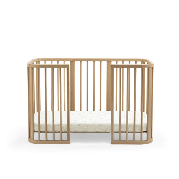 Lençol de baixo Stokke Nighti Bed em percal de algodão 100% orgânico, suave e respirável, para colchão de 60 × 120 cm. 
Sage green map