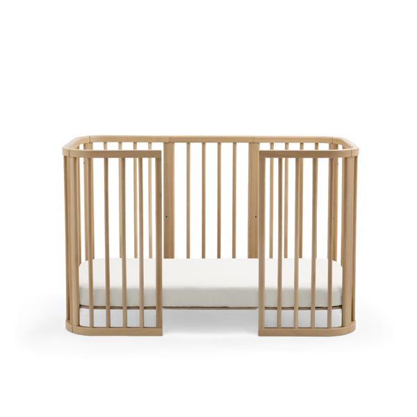 Lençol de baixo Stokke Nighti Bed em percal de algodão 100% orgânico, suave e respirável, para colchão de 60 × 120 cm. 
White