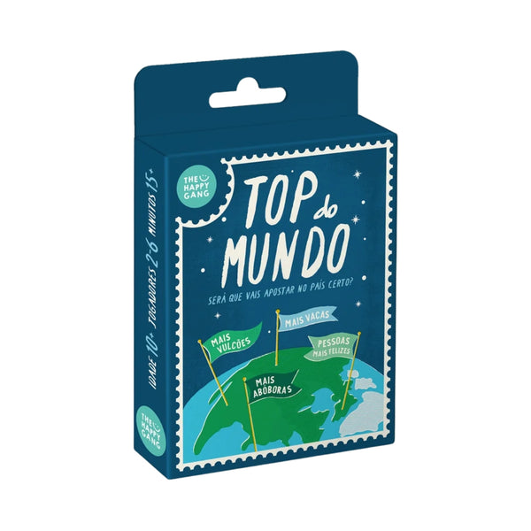 Let's Go – Top do Mundo, jogo de cultura geral e estratégia com rankings sobre países, curiosidades geográficas e desafios para 2 ou mais jogadores.