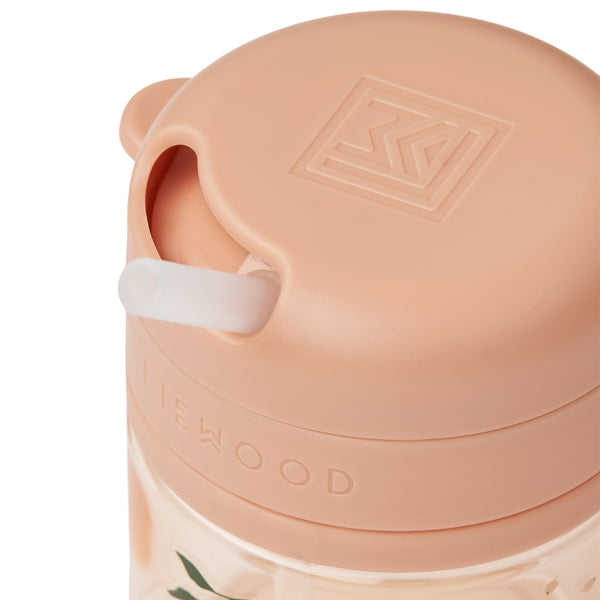 Copo de Tritan com palha de silicone de 280 ml, sistema de rotação e bloqueio e design resistente para crianças a partir dos 12 meses.
Peach Sea Shell
