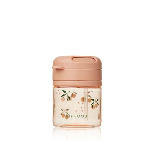 Copo de Tritan com palha de silicone de 280 ml, sistema de rotação e bloqueio e design resistente para crianças a partir dos 12 meses.
Peach Sea Shell