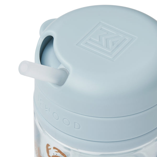 Copo de Tritan com palha de silicone de 280 ml, sistema de rotação e bloqueio e design resistente para crianças a partir dos 12 meses.
Sea Creature Sandy