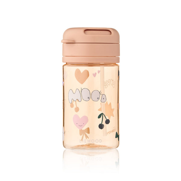Copo de Tritan com Palha PAVIA 500 ml com sistema de bloqueio da palhinha, fabricado em Tritan resistente, ideal para a hidratação diária das crianças. Mood