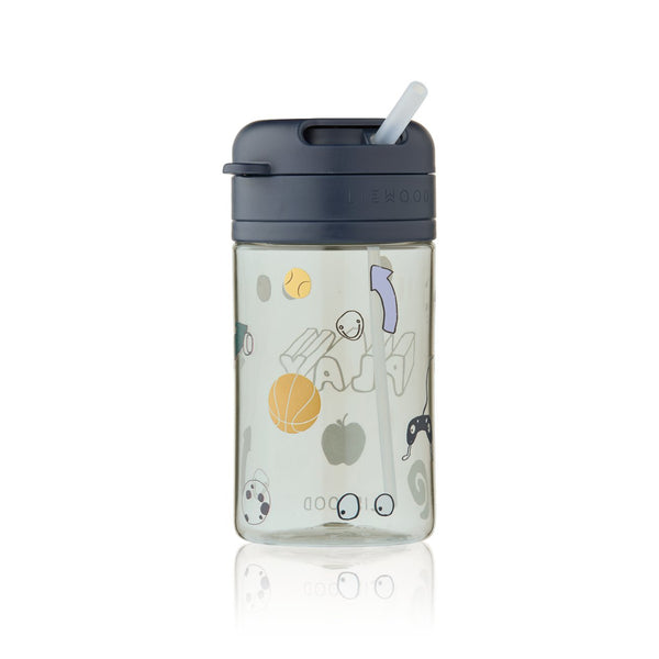 Copo de Tritan com Palha PAVIA 500 ml com sistema de bloqueio da palhinha, fabricado em Tritan resistente, ideal para a hidratação diária das crianças. Play