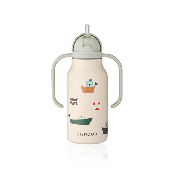 Garrafa térmica 250ML liewood na cor sailing sandy