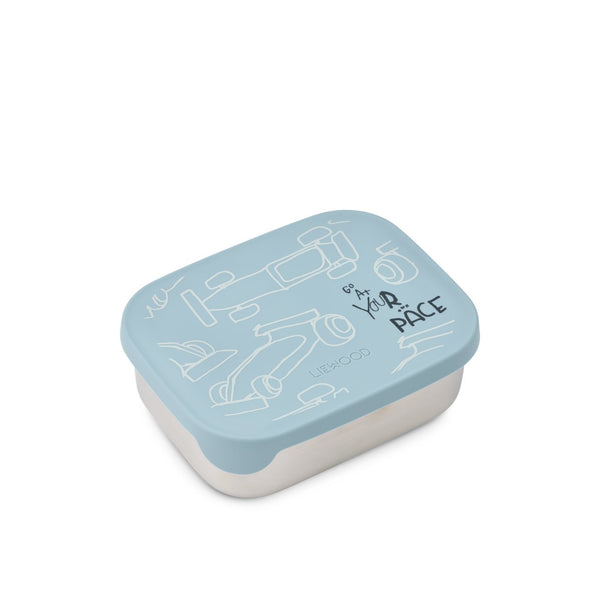 Metal lunchbox with 3 compartments