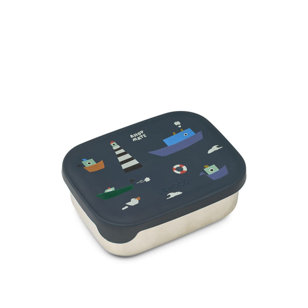 Metal lunchbox with 3 compartments
