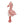 Peluche Flamingo 35 cm em tecido macio com diferentes texturas e flor interativa, ideal para estimular os sentidos e proporcionar conforto ao bebé.